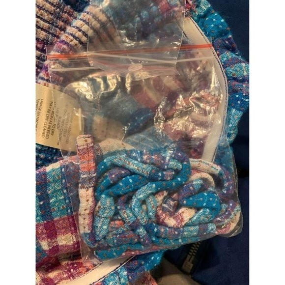 Free People Henrietta Plaid Tube Y2K Top Small - Picture 7 of 8